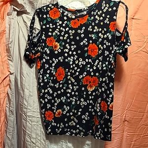 Shiela Rose Cold Shoulder Blouse